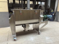 Mélangeur à ruban horizontal entièrement automatique nouvelle génération pour épices sèches, qualité alimentaire et chimique, en acier inoxydable, avec chauffage