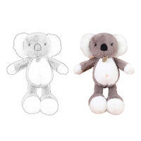 OEM Custom Made Soft Cotton Plush Animals Peluches de haute qualité Poupées pour usage domestique Porte-clés Accessoire pour anniversaires Vente en gros