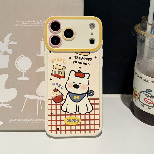 Fashion Puppy Cute Dog Pattern Trendy Cartoon Phone Cases for iphone 17/16/15/14/13/pro/promax/plus Shockproof Protective Case