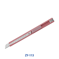 Cutter de bureau quotidien à lame cassable 9 mm, couteau utilitaire en métal