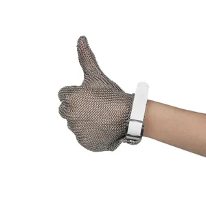 Guanti di sicurezza Ansell in acciaio maglia materiale resistente al taglio guanti protezione livello 3