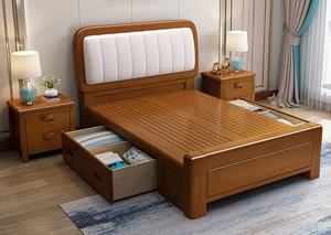 Venta caliente moderna multifuncional niños niño niña <span class=keywords><strong>cama</strong></span> de madera maciza camas de tamaño doble almacenamiento para dormitorio infantil Venta de fábrica - Product Image 3