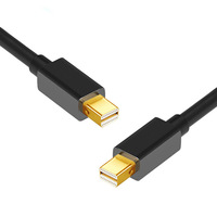 Câble adaptateur audio-vidéo Doonjiey de haute qualité 4K plaqué or Mini DP mâle-mâle pour ordinateur portable, moniteur, mini microphone