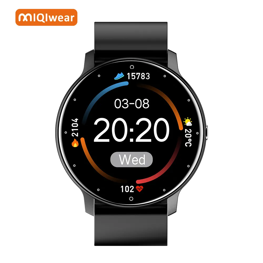 ZL02D neue Smart Watch Herren voll touchscreen Sport Fitness Watch IP67 wasserdicht blau zahnend für Android os smartwatch Herren+box