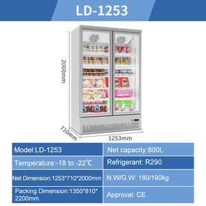 Enfriador <span class=keywords><strong>de</strong></span> bebidas <span class=keywords><strong>de</strong></span> supermercado <span class=keywords><strong>de</strong></span> doble puerta, <span class=keywords><strong>precio</strong></span> <span class=keywords><strong>de</strong></span> fábrica, equipo <span class=keywords><strong>de</strong></span> refrigeración Comercial, escaparate <span class=keywords><strong>de</strong></span> puerta <span class=keywords><strong>de</strong></span> <span class=keywords><strong>vidrio</strong></span>, venta al por mayor - Product Image 2