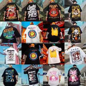 Venta al por mayor High Street Metal hebilla hombro protección manga corta hombres camiseta verano nueva <span class=keywords><strong>marca</strong></span> de moda de gama alta Cool - Product Image 3