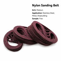 Banda Abrasiva de Nylon de Doble Capa con Refuerzo de Doble Película, Banda de Lijado No Tejida con Doble Resistencia de Unión para Metal