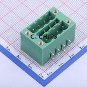 KF2EDGKRHM-5.0-2*4P Plug-in Terminal Block Bent Lead Through Hole,P=5mm Board-to-Board / Socket - Closed Screw Fixing 2x4P 5mm - Product Image 1