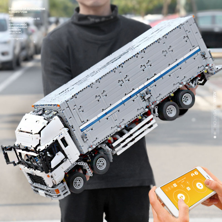 Высокотехнологичные игрушки, сборные кирпичи, приложение для сборки, дистанционное управление, кузов крыла, грузовик, модель автомобиля Legoing, набор строительных блоков для взрослых