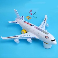 EPT Fabrication Personnalisée de Jouets d'Avion Modèle Airbus A380 avec Lumières LED Clignotantes et Sons, Jouets d'Avion pour Enfants