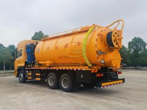 Camión de Vacío Dongfeng D7V 6x4 de 3 Ejes y 10 Ruedas, Fabricante de Camiones de Vacío con Tanque de 18-22m³, Bomba de Vacío Accionada por Motor Auxiliar - Product Image 6