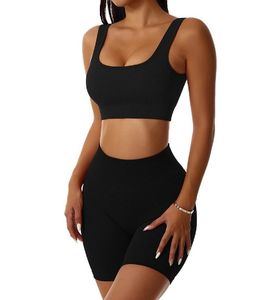 Shorts de sport sans couture côtelés Embody pour femme, taille haute, en nylon, pour fitness et gym - Product Image 4