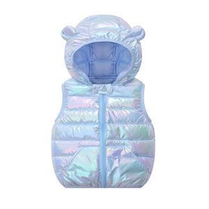 Gilet Invernali per Bambini all'Ingrosso, Colori Vivaci, Leggeri, Senza Maniche, con Cappuccio, per Bambine 80-120cm - Product Image 5