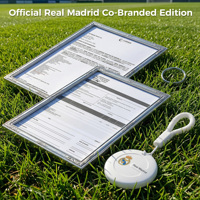 Traceur GPS intelligent MiLi Real Madrid MiTag Duo, étanche IP65 / UWB, compatible Google Find My pour localisation de clés