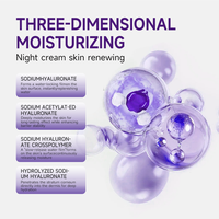 Réparation de la peau du visage Dissolvant anti-rides Mosturizer Crème de pansement noire pour le visage