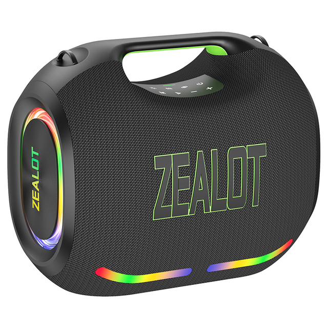 Zealot ZE21 250W Portable Wireless Speaker RGB LED with 48000mAh Battery Power Bank for Outdoor Karaoke BT Speaker