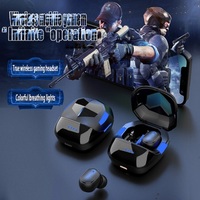 LuXuGift G6S HD TWS sans fil BT 5.1 écouteurs 3D stéréo écouteurs de jeu affichage LED casque étanche