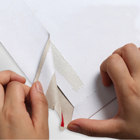 Blanc plat grande enveloppe enveloppes papier 12*18 auto joint rigide épais écologique imprimé carton enveloppe emballage
