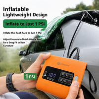 UNIATRENGH Barre de toit souple universelle gonflable en PVC pour SUV/voiture - Fixation par sangles sans perçage, capacité 100 kg+, compatible avec les tentes et les kayaks