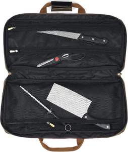 Estuche de Transporte para Cuchillos de Lona Encerada Profesional Resistente, Porta Cuchillos, Bolsa Enrollable para Cuchillos de Chef con 10 Ranuras, Muestra Gratuita - Product Image 3