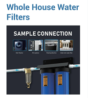 Système de filtration d'eau électrique sans réservoir à 4 étapes pour toute la maison avec filtre UV autonettoyant pour usage domestique et hôtelier