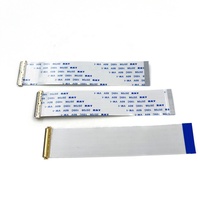 Câble plat flexible FFC/FPC LVDS personnalisé, 40 broches sur le même côté, pas de 0,5 mm, longueur 400 mm