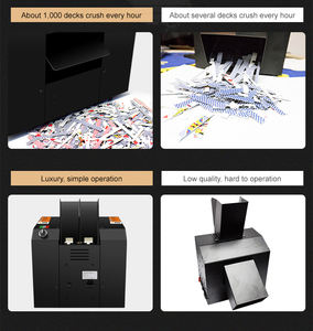 YH เครื่องทำลายบัตรคาสิโนอุปกรณ์เสริมโป๊กเกอร์2พอร์ตเครื่องทำลายบัตร - Product Image 6