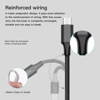 Nouveau câble de tresse en Nylon USB 3 en 1 pour chargeur iPhone câble Micro USB Type C pour cordon de fil de charge Samsung 3in1