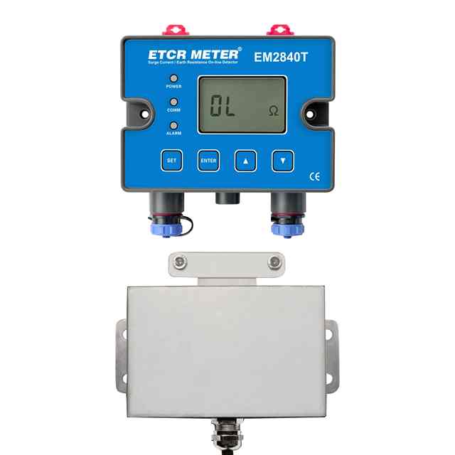 ETCR EM2840T Earth Resistance and Leakage Current Online Detector with Separate Sensor and LCD for IoT Remote Monitoring Systems