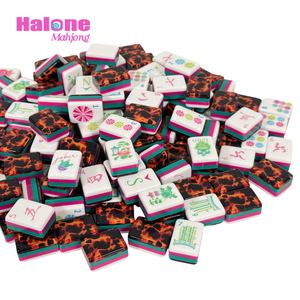 Ensemble de Mahjong américain de luxe en écaille de tortue, 160 tuiles standard, 4 couches en acrylique, pour les soirées de jeu et les cadeaux - Product Image 3