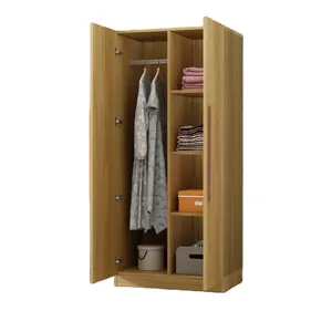 Garderobe Eiken Log Moderne Eenvoudige Schuifdeur Schuifdeur Houten Opslag Slaapkamer Garderobe