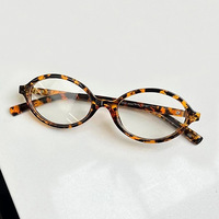 QUEJOEY Montura de gafas ópticas ovaladas de estilo coreano para mujer, gafas con bloqueo de luz azul, ultraligeras, listas para prescripción médica