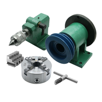 Tête de division pour tour, mandrin 3/4 mâchoires 80-100 mm, hauteur du centre 100 mm, tête de division pour fraisage, trou 16 mm, hauteur du centre 100 mm