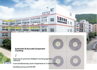 Compteur de composants SMT entièrement automatique haute précision pour résistances, condensateurs, diodes et autres composants électroniques, technologie à rayons X