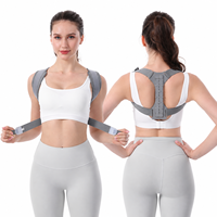 Correcteur de posture dorsal réglable, léger, avec soutien dorsal supérieur et bretelles rembourrées douces