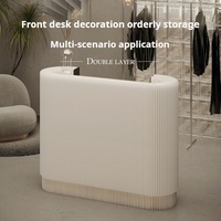 Table de réception pliante Portable papier Kraft minimaliste réception d'événement mobile pour hôtel immeuble de bureaux