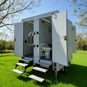 Remorque de toilettes de luxe à vendre, remorque de toilettes portables, remorque de salle de bain mobile VIP pour événements de mariage et utilisation <span class=keywords><strong>en</strong></span> extérieur - Product Image 2
