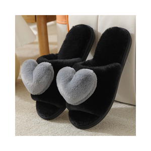 Offres Spéciales moelleux extérieur pantoufles tongs <span class=keywords><strong>cuir</strong></span> fausse fourrure femmes mode sandale diapositives pantoufle - Product Image 3