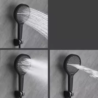 Ensemble de pommeau de douche à clé de piano multifonctions Arroseur chaud et froid Robinets thermostatiques à jet doux Système de panneaux