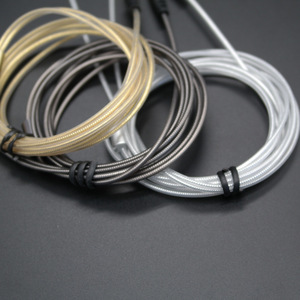 Câble audio en fil d'aluminium avec âme en cuivre plaqué or pour casque MP3, produit semi-fini métallisé - Product Image 4