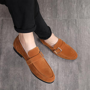 Zapatos Formales de Oficina de Talla Grande, Estilo Slip-On, de Gamuza, con Hebilla, Punta Redonda, Tipo Mocasín, para Vestir, para Boda - Product Image 6