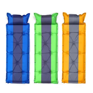 Outdoor Backpacking Draagbare Lucht Schuim Slaap Camping Mat 2 Inch Dikte Zelf Opblazende Matras Pad