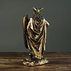 Stampo in Resina per Sculture in Bronzo di Guerrieri Vichinghi della Mitologia Norrena, Ornamenti di Cavalieri in Armatura Antica, Scultura in Rame per Arredamento Casa - Product Image 3
