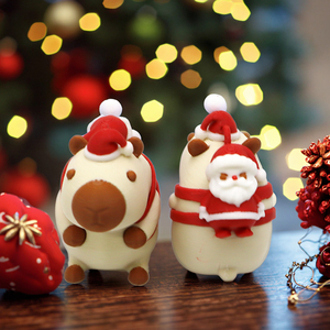 Impression 3D transfrontalière d'artisanat de Noël Capibala, d'ornements, de cadeaux, de jouets tendance, de figurines créatives, de jouets animaux - Product Image 6