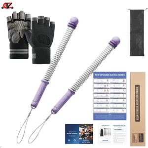 CZFIT High-end Sport Portable Cordless Arm Exerciser <b>Weighted</b> Ropeless Battle Ropes Heavy Duty Workout Rope Set for Home Gym - Product Image 1
