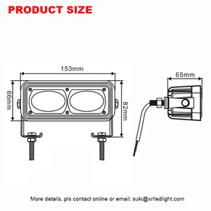 อุปกรณ์เสริม ไฟ LED ความสว่างสูง สายสีแดง สำหรับรถยก รองรับแรงดันไฟฟ้ากว้าง - Product Image 6