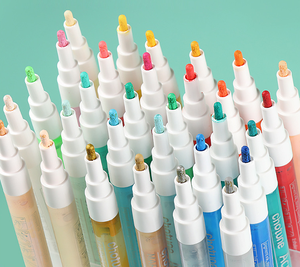 Supply Non-Toxic Double-Headed Acrylic <strong>Marker</strong> Pen in 24 Colors for Children's Painting Kids DIY <strong>Factory</strong> Outlet - Product Image 5
