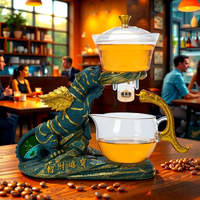 Service à thé en verre borosilicate haute résistance Tiger, pour usage domestique, avec infuseur automatique et tasse à couvercle magnétique