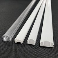 Diffuseur de lumière LED rigide en polycarbonate compatible avec les bandes lumineuses rigides de 12 mm pour éclairage LED intérieur et éclairage linéaire