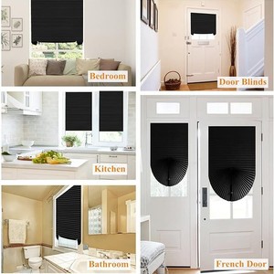 Cortina de Privacidad Plisada Autoadhesiva sin Perforaciones, con Revestimiento Plateado, Estilo Minimalista para Dormitorio - Product Image 4
